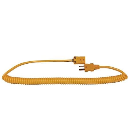 Coiled Extension Cable,Type K,Male To